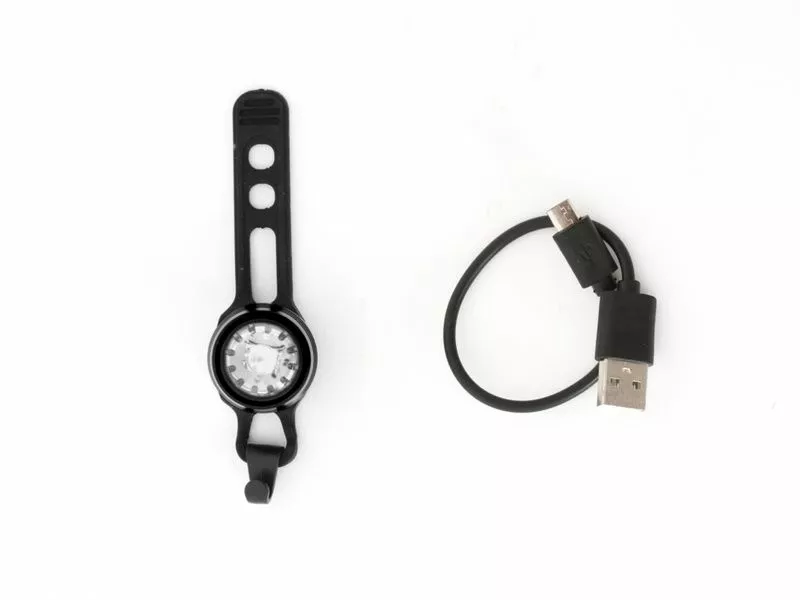 MSC Lampe De Sécurité à LED Avant USB Noir 1 MSC Lampe De Sécurité à LED Avant USB Noir