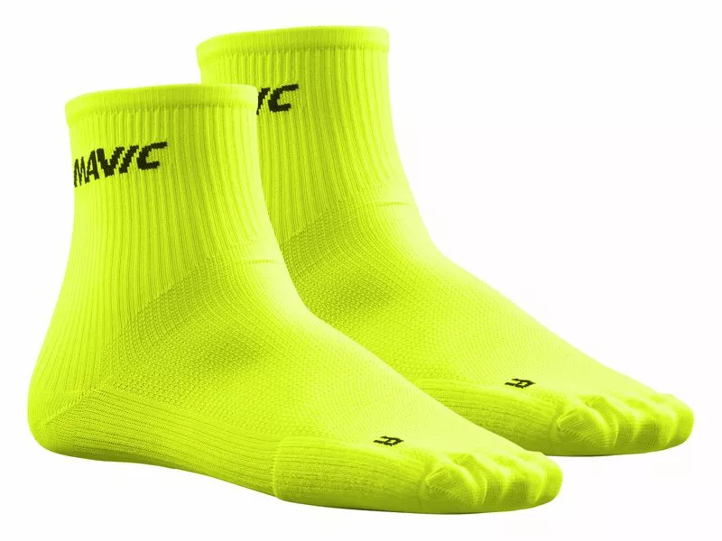 Mavic Chaussettes Cosmic Medium Jaune Fluo 2018 1 Mavic Chaussettes Cosmic Medium Jaune Fluo 2018