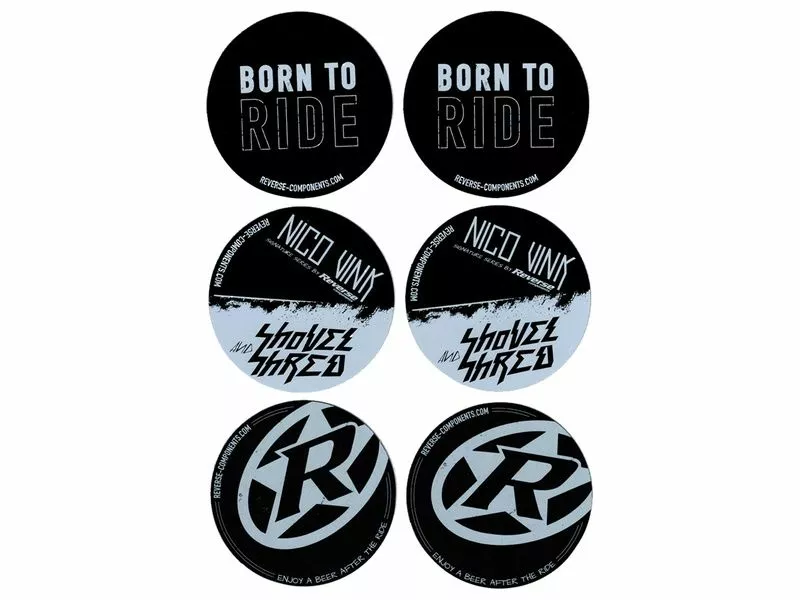 Reverse Components Dessous De Verres Reverse Noir / Blanc (x6) 1 Reverse Components Dessous De Verres Reverse Noir / Blanc (x6)