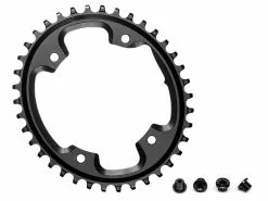 Absolute Black Plateau Cyclocross Oval Narrow Wide 110 Mm 4 Trous Noir 2022