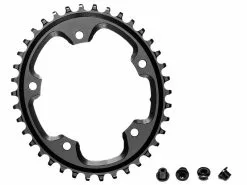 Absolute Black Plateau Cyclocross Oval Narrow Wide 110 Mm 5 Trous Noir 2022