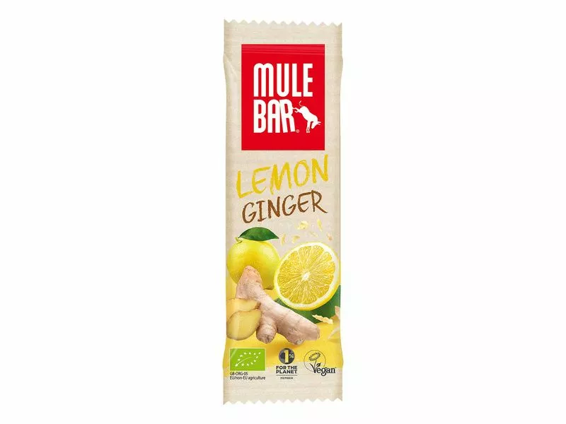 Mulebar Barre énergétique Citron, Gingembre, Guarana 1 Mulebar Barre énergétique Citron, Gingembre, Guarana