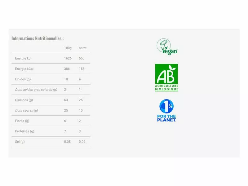 Mulebar Barre énergétique Citron, Gingembre, Guarana 2 Mulebar Barre énergétique Citron, Gingembre, Guarana – Image 2