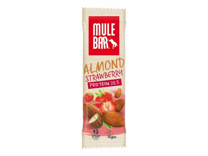Mulebar Barre Protéinée Amande, Fraise 1 Mulebar Barre Protéinée Amande, Fraise