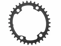 Absolute Black Plateau Ovale Premium - 4 Trous 110 Mm (Shimano Asymétrique) - Noir 2022